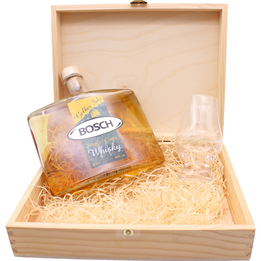 GESCHENKBOX - GELBER FELS - SINGLE GRAIN WHISKY